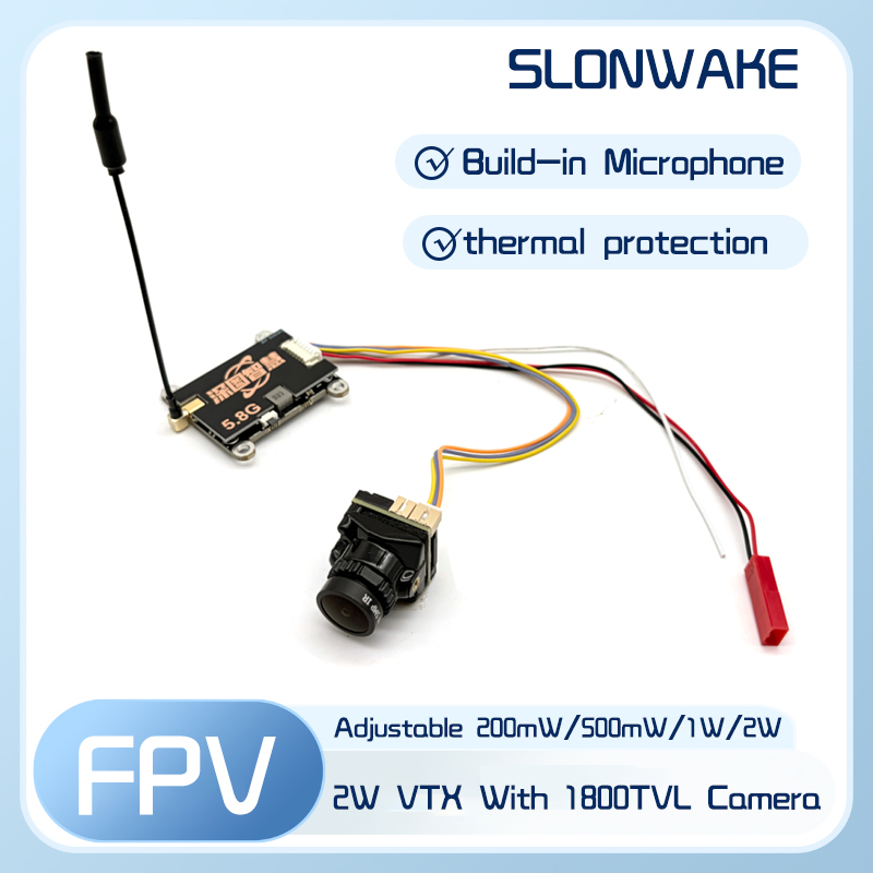 SLONWAKE 5.8G 56CH 2W transmit - огляд і ціна Fpv Drone Transmitter