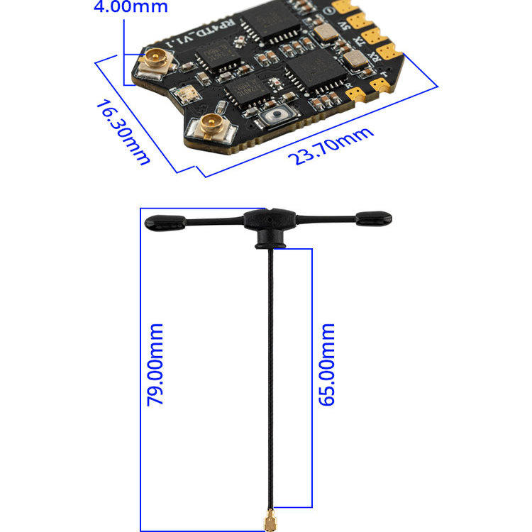 RadioMaster RP4TD ExpressLRS 2 - огляд і ціна Fpv Drone Vtx